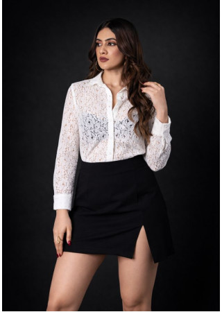 MICAH LACE LONG SLEEVE BLOUSE 